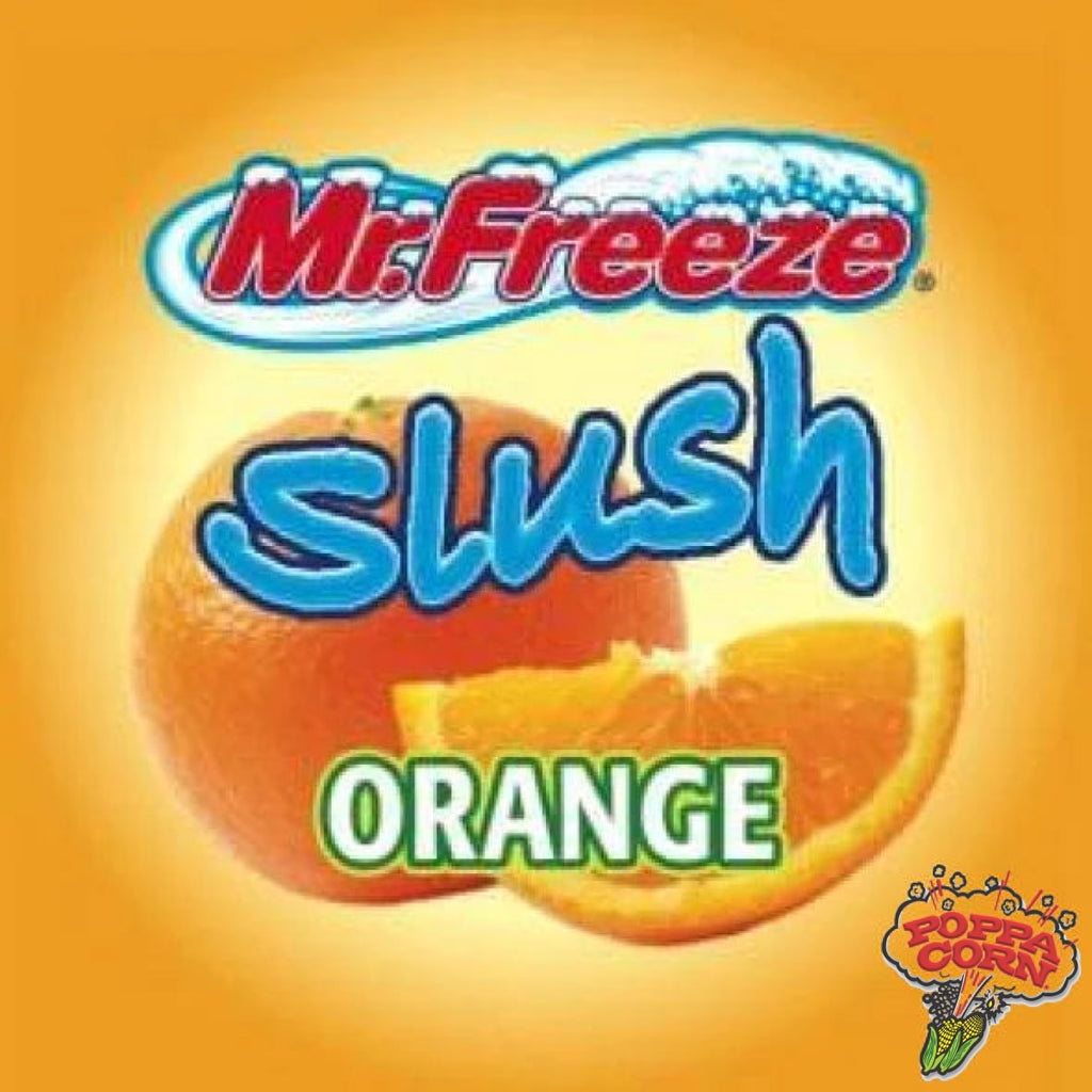 SLU105 - Orange - Mr. Freeze Slush Pouches - Bag in Box - Poppa Corn Corp