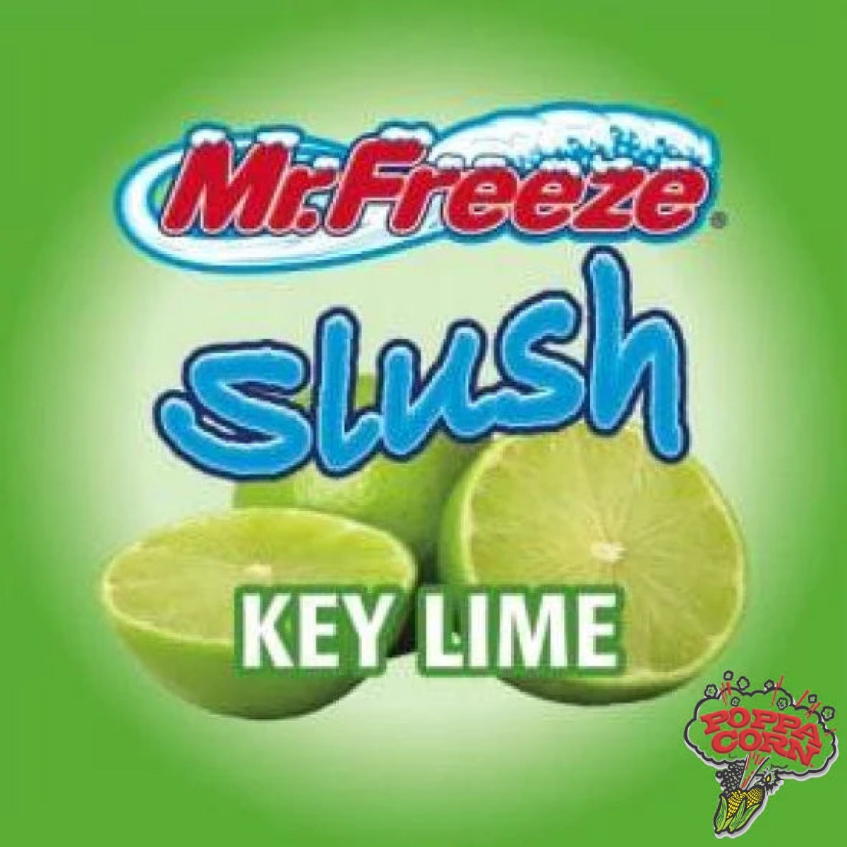 SLU107 - Key Lime - Mr. Freeze Slush Pouches - Bag in Box - Poppa Corn Corp