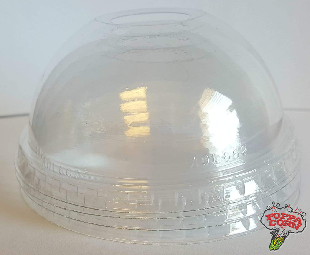 SLU512G - Clear Dome Lids - 50/Sleeve - Poppa Corn Corp