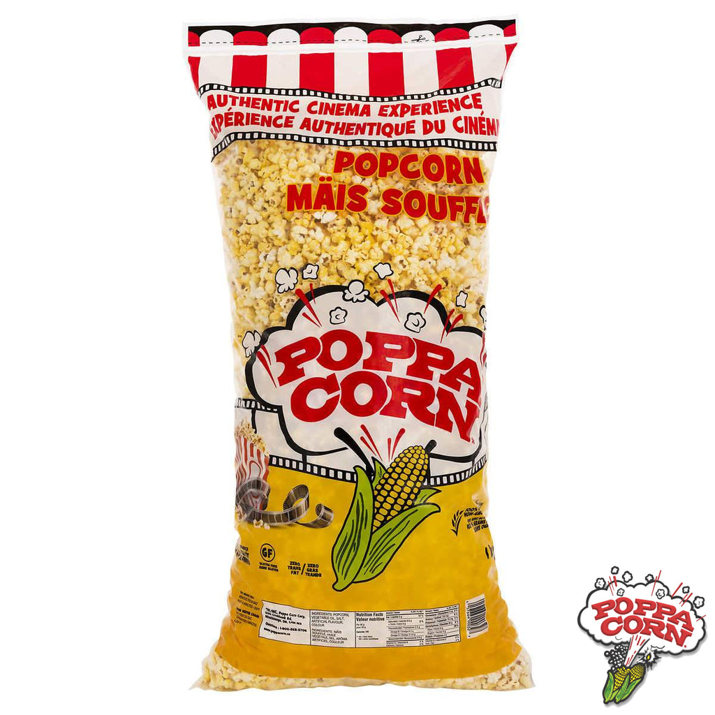 SPC005 - Authentic Theatre Experience - Movie Style Butter Flavoured Pre-Popped Popcorn - 4x1KG/Case - Poppa Corn Corp