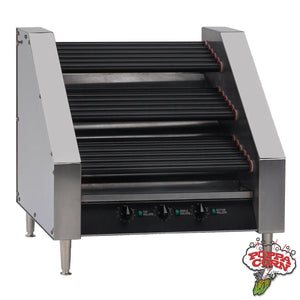 Grille à hot-dog à trois niveaux avec revêtement antiadhésif - GM8123PE - Poppa Corn Corp
