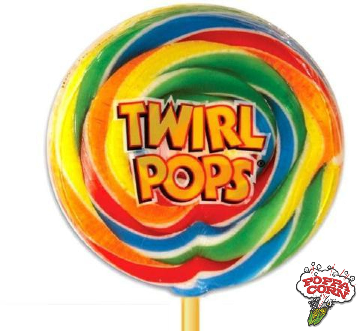 Twirl Pops - 36/Case - POP001 - Poppa Corn Corp