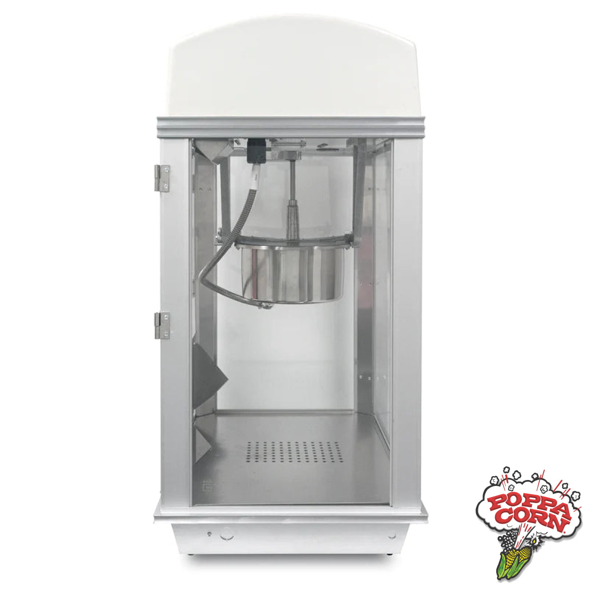 Whiz Bang Popcorn Machine - White Dome with Lighted Sign - GM2003 - Poppa Corn Corp