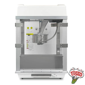 Whiz Bang Popcorn Machine - White Dome with Lighted Sign - GM2003 - Poppa Corn Corp