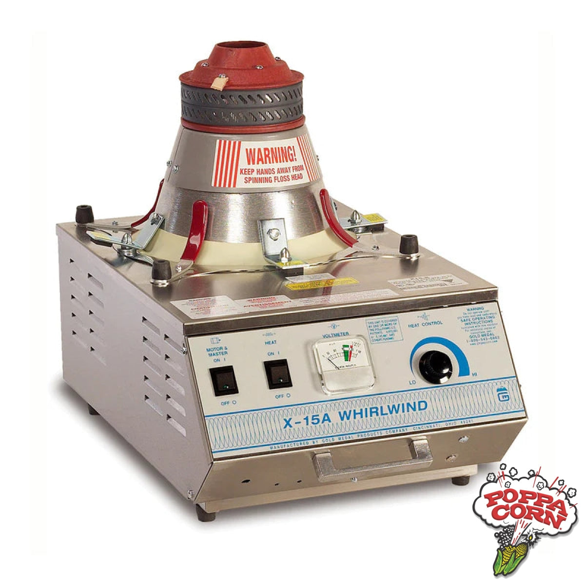 X-15A Stainless Steel Whirlwind® Cotton Candy Machine - GM3015A - Poppa Corn Corp