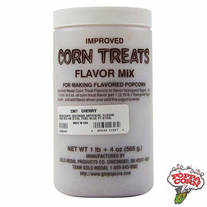 # 10167 - Red Cherry Candy Glaze Corn Treat Mix - Pot de 565g - Poppa Corn Corp