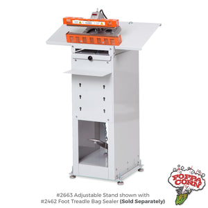 Adjustable Stand for Foot Treadle Bag Sealer - GM2663 - Poppa Corn Corp
