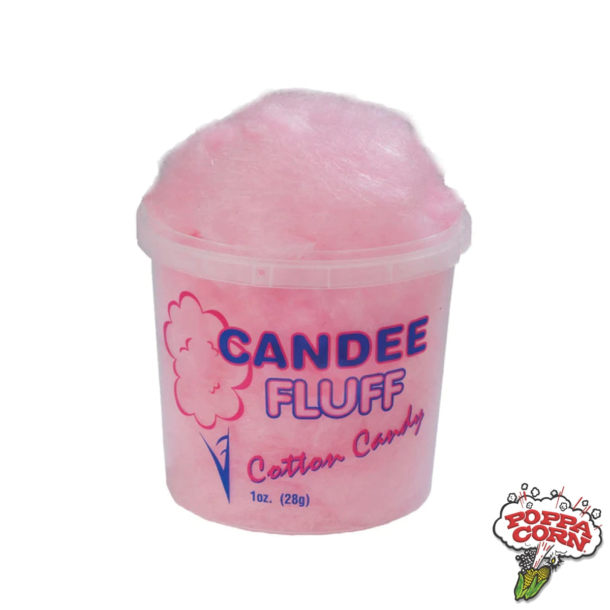 Candee Fluff® Containers - Large - 175/CASE - GM3018 - Poppa Corn Corp