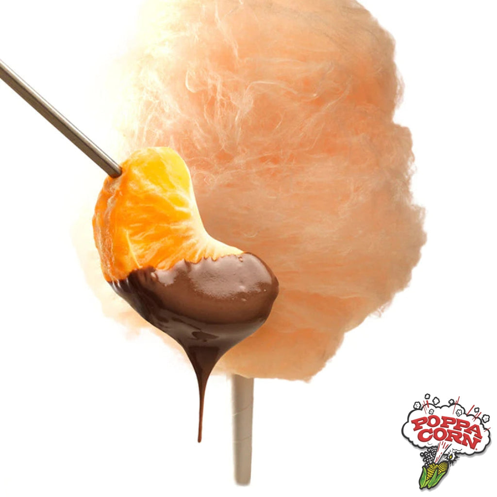 Chocolate Orange Cotton Candy Flossugar - 25LB CASE - GM3517 - Poppa Corn Corp