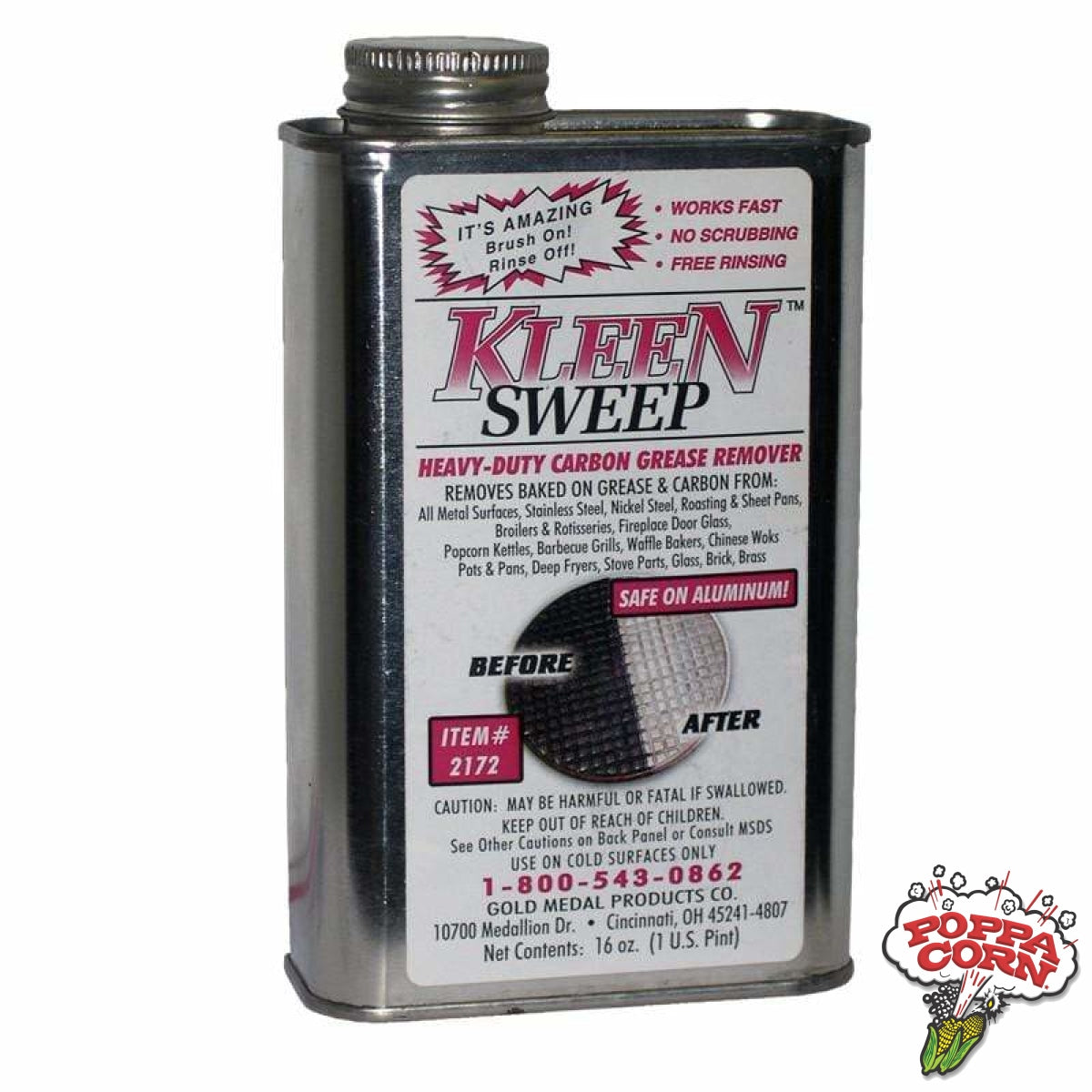 CLE001 - Kleen Sweep® Carbon Buildup Remover - 1 pint - Poppa Corn Corp