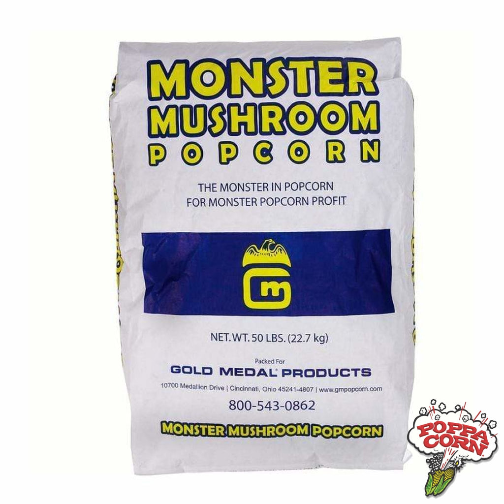 CRN014 - Monster Mushroom Popcorn® - 50LB Bag - Poppa Corn Corp