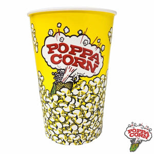 CUP046 - Coupes à maïs soufflé à rebord roulé - Grand 46 oz - 500 / caisse - Poppa Corn Corp