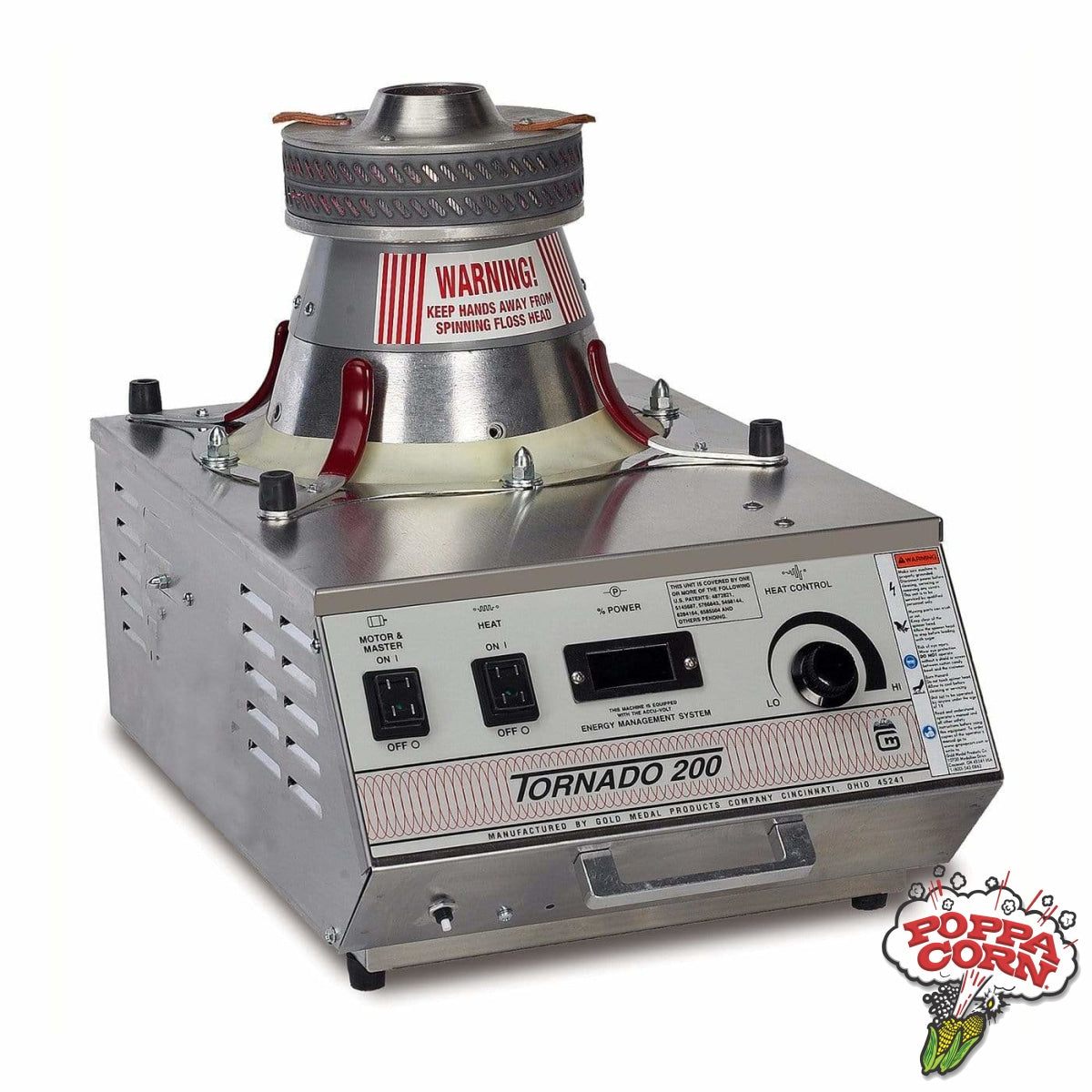 Demo GM3005EMSU - Tornado® 200 - Cotton Candy Machine - Poppa Corn Corp