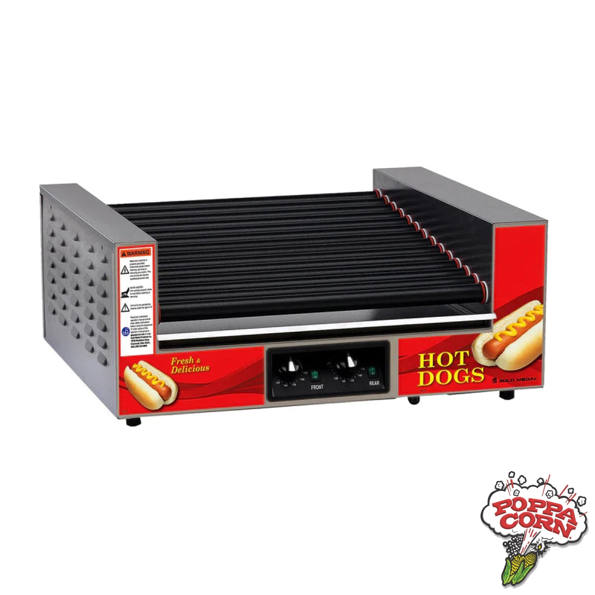 Double Diggity Hot Dog Grill (Non-Stick) - GM8223PE - Poppa Corn Corp