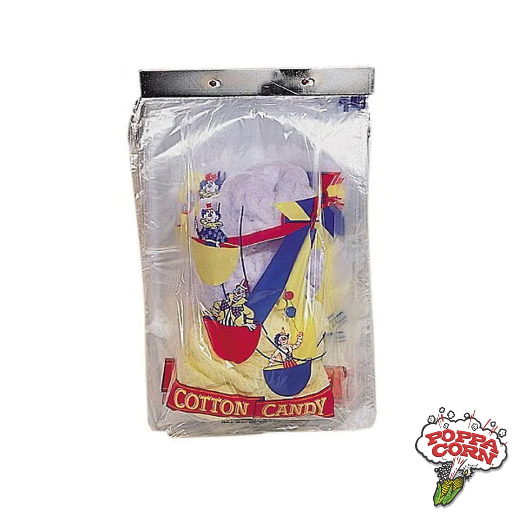 Ferris Wheel Clown Cotton Candy Bags - 1000 in a case - GM3069 - Poppa Corn Corp
