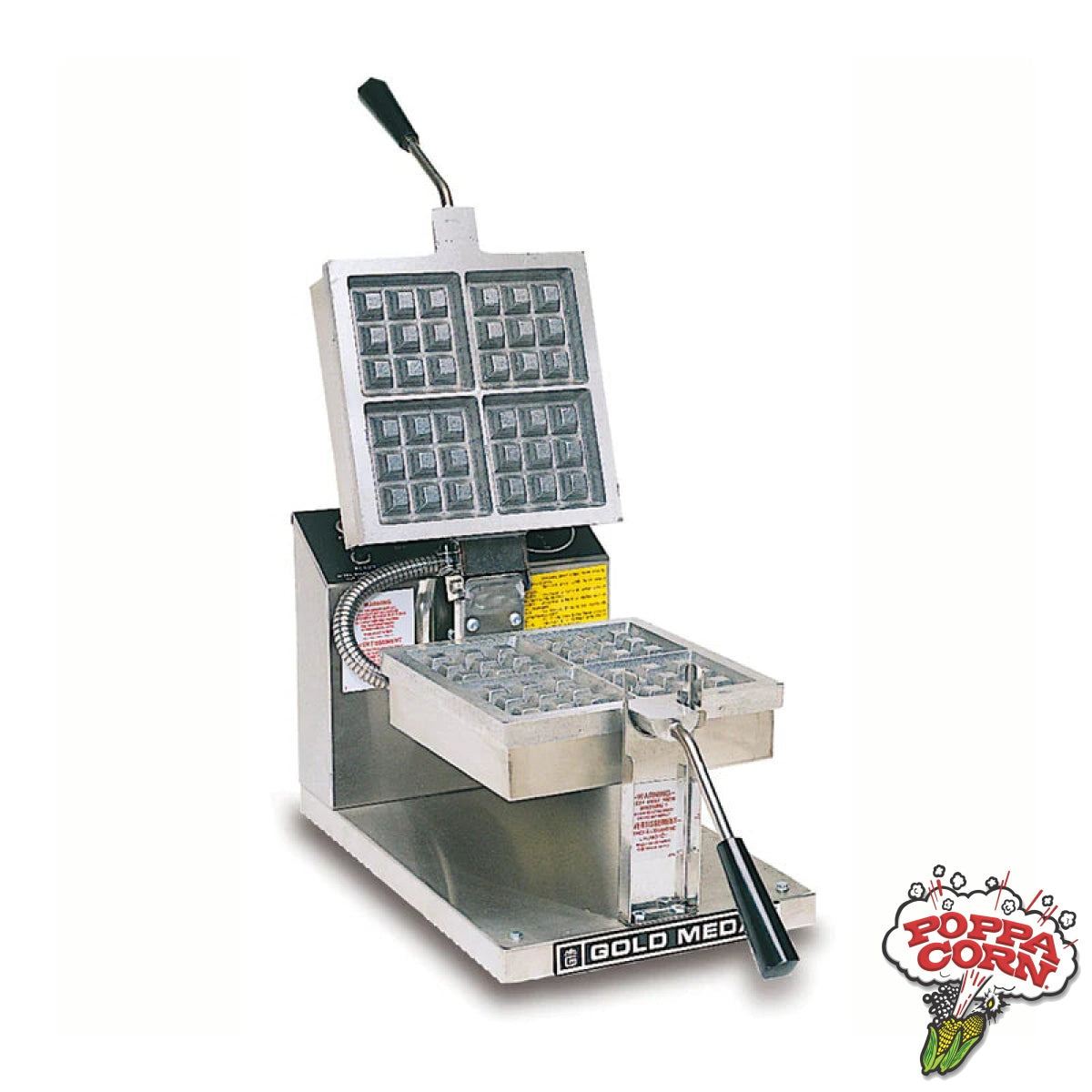 Four-Square Belgian Waffle Baker with Non-stick Coating and Electronic Controls - GM5024ET - Poppa Corn Corp