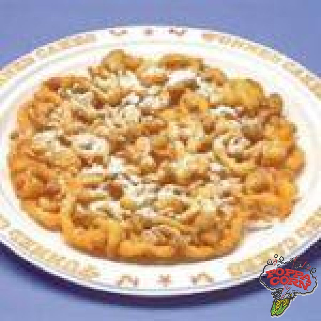 FRO045 - Small Frozen Funnel Cakes - 5" - 48 x 5LB/Case - Poppa Corn Corp