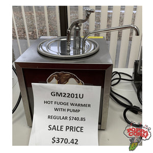 GM2201U - DEMO Pump-Style Hot Fudge Warmer - Poppa Corn Corp
