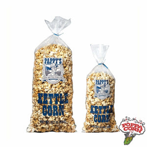 GM2559 - Pappy's Kettle Corn Poly Bags with Ties - 8qt - 1000 / caisse - Poppa Corn Corp