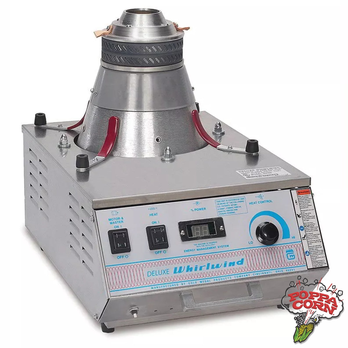 GM3008EDU DEMO Deluxe Whirlwind Cotton Candy Machine w/ Electric Control, 120v - Poppa Corn Corp