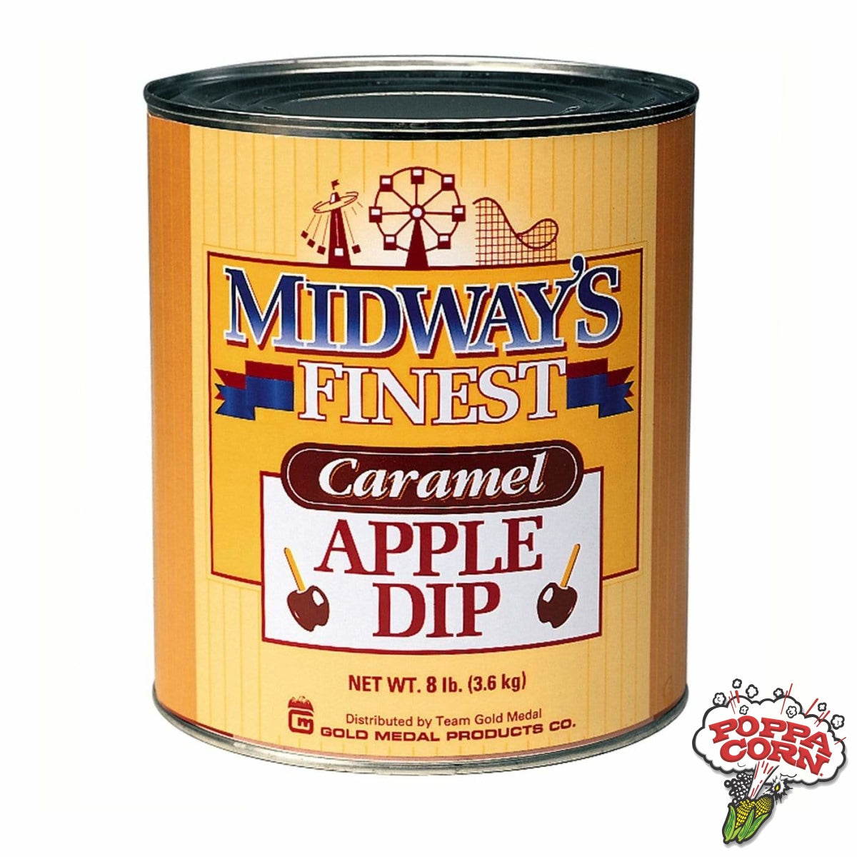 GM4224 - Midway's Finest Caramel Apple Dip - 6 x 8LB/Case - Poppa Corn Corp