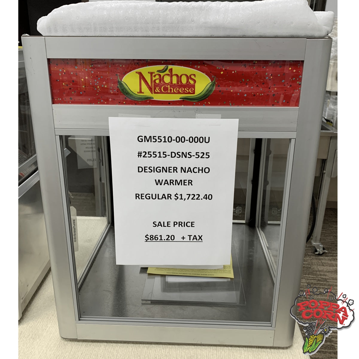 GM5510-00-000U - DEMO DESIGNER NACHO WARMER - Poppa Corn Corp