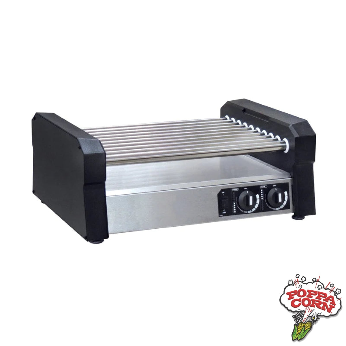Hot Diggity Pro S Roller Grill - Stainless Steel Rollers - GM8551-00-000 - Poppa Corn Corp