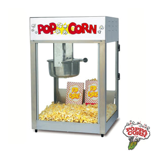 Machine à pop-corn Lil' Maxx avec arrêt et enseigne lumineuse - GM2389-00-001 - Poppa Corn Corp