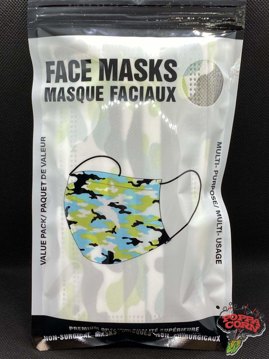 **NEW** Fashion Face Masks - Premium Quality - 10 Pack Disposable - FM002 - Poppa Corn Corp
