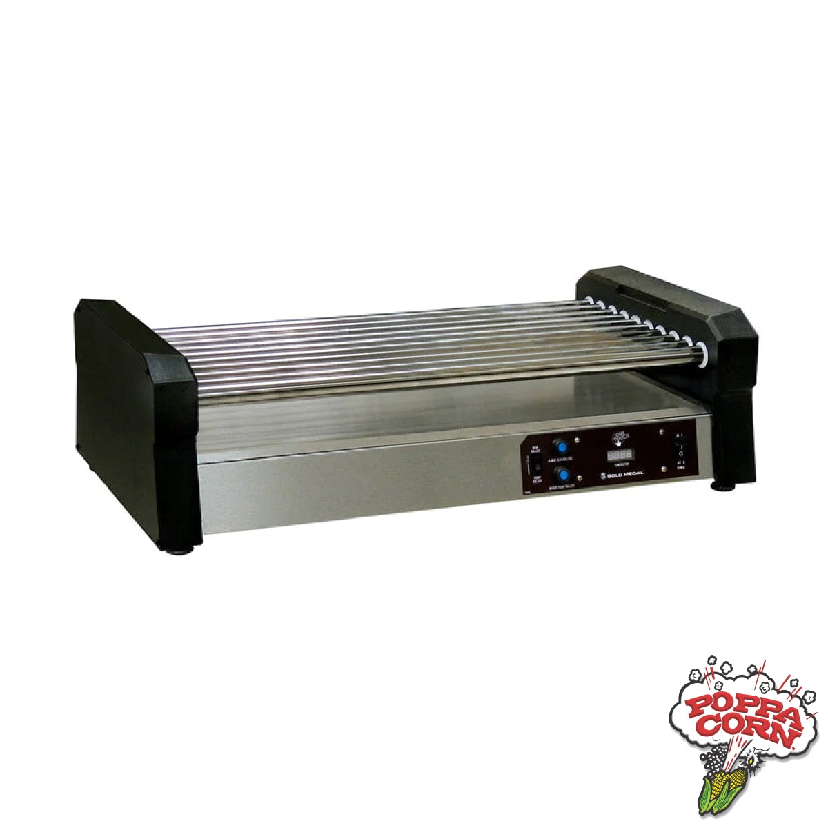 One Touch Hot Diggity Pro X Roller Grill - Stainless Steel Rollers - GM8552-00-010 - Poppa Corn Corp