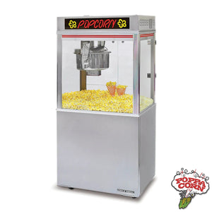 Pop-O-Gold 32 oz. avec machine à pop-corn Chute - GM2011EBRCH - Poppa Corn Corp
