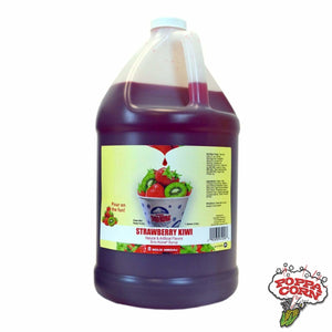 SNK014 - Strawberry Kiwi - Sno-Treat Flavor Sno-Kone® Syrup - 4L Jug - Poppa Corn Corp