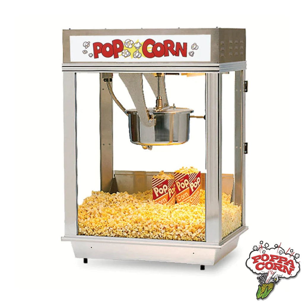 Whiz Bang Popcorn Machine - Stainless Steel Dome and Lighted Sign - GM2003ST - Poppa Corn Corp
